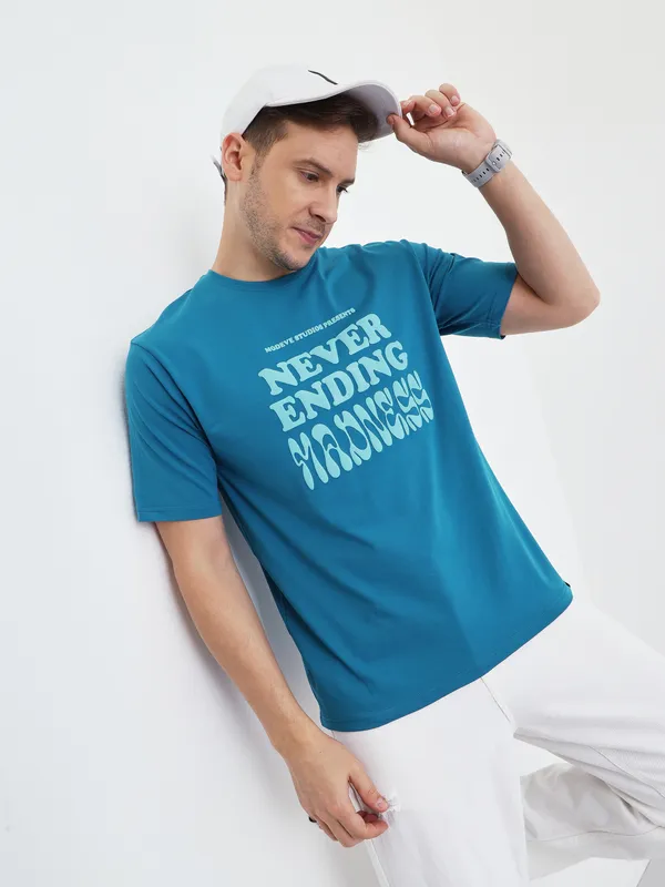 Blue_Cotton_Graphic_Print_T-Shirt__Round_Neck_Half_Sleeves_For_Men