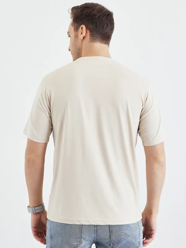 Beige_Cotton_Graphic_Print_T-Shirt_For_Men