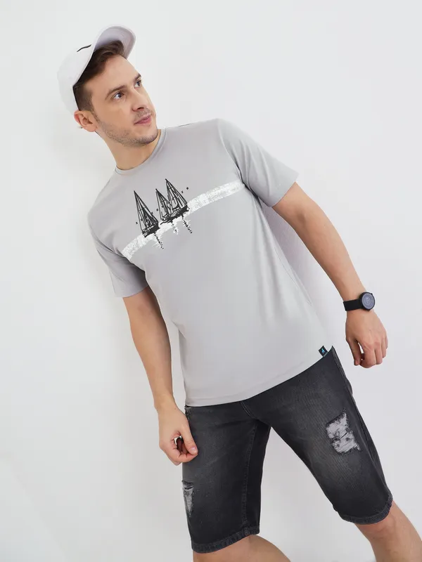 Grey_Cotton_Printed_T-Shirt_For_Men