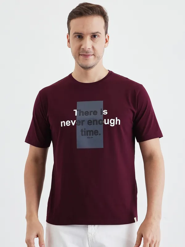 Wine_Cotton_Graphic_Print_T-Shirt_For_Men