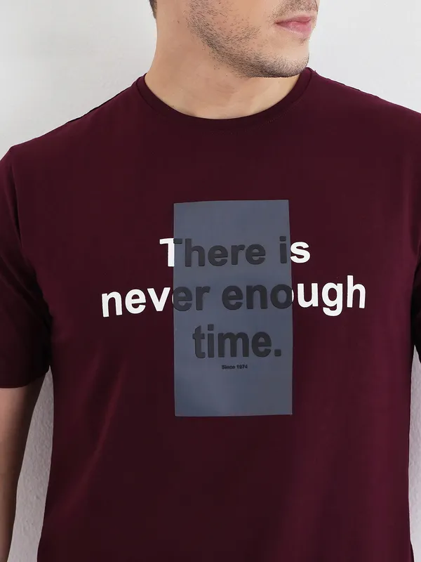 Wine_Cotton_Graphic_Print_T-Shirt_For_Men