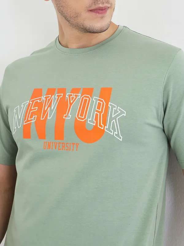 Mint_Cotton_Graphic_Print_T-Shirt_For_Men