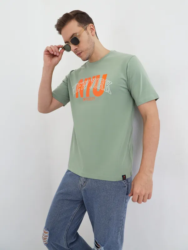 Mint_Cotton_Graphic_Print_T-Shirt_For_Men