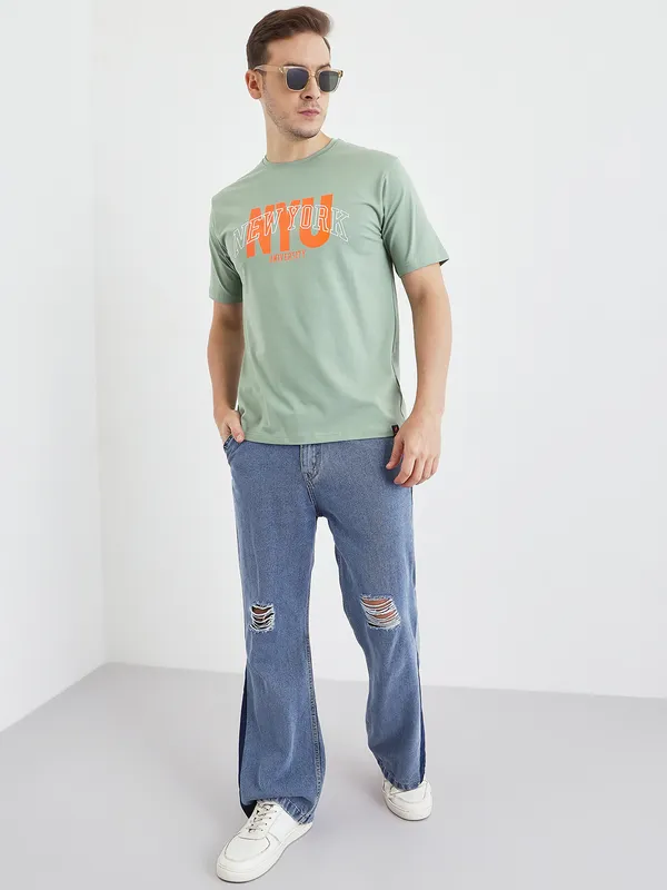 Mint_Cotton_Graphic_Print_T-Shirt_For_Men