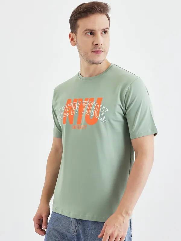 Mint_Cotton_Graphic_Print_T-Shirt_For_Men