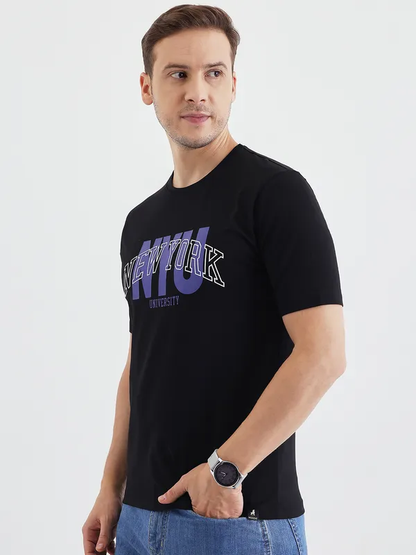 Black_Cotton_Graphic_Print_T-Shirt_For_Men