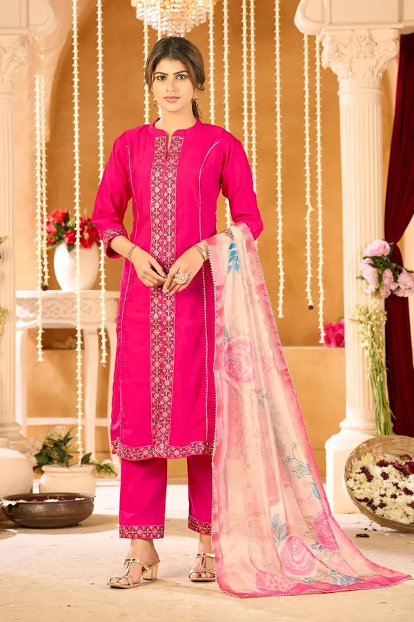 Pink_Viscose_Blend_Silk_Kurta_Pant_Set_with_Chanderi_Shimmer_Digital_Printed_Dupatta