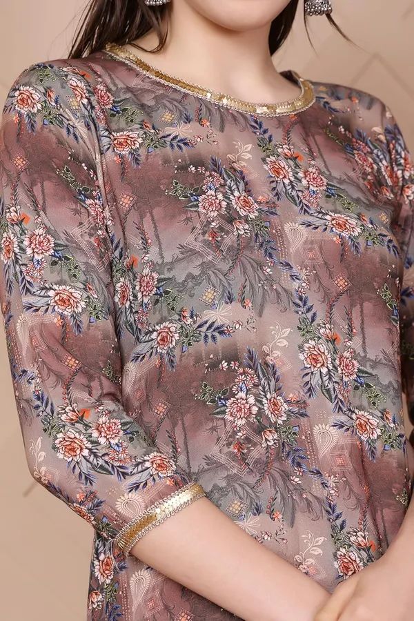 Green_Straight_Floral_Digital_Printed_Viscose_Rayon_Top_&_Bottom_Wear_Kurta_Pant_Set_For_Women