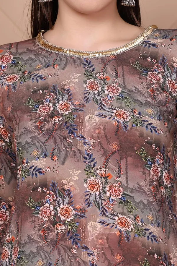 Green_Straight_Floral_Digital_Printed_Viscose_Rayon_Top_&_Bottom_Wear_Kurta_Pant_Set_For_Women
