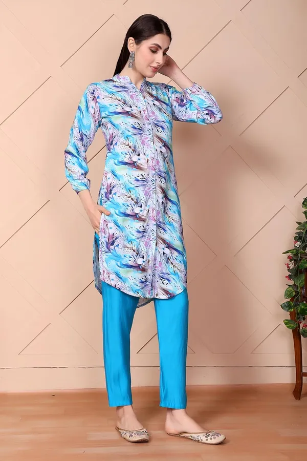 MINQUE_Women's_Blue_Digital_Printed_Kurta_with_Silk_Blend_Pant_Set_|_Elegant_2-Piece_Ethnic_Set_|_Festive_Casual_Wear_|_Viscose_Rayon_Kurta