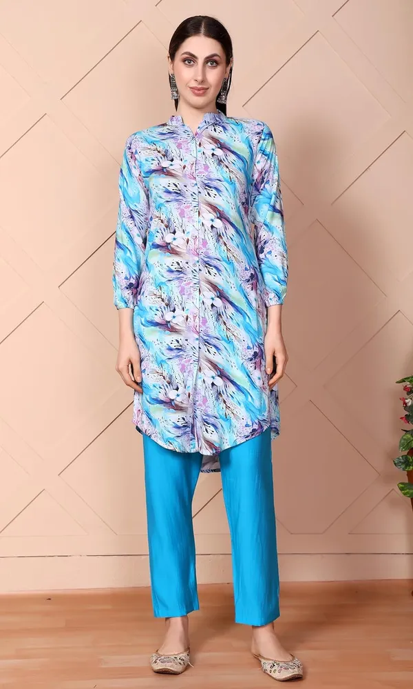 MINQUE_Women's_Blue_Digital_Printed_Kurta_with_Silk_Blend_Pant_Set_|_Elegant_2-Piece_Ethnic_Set_|_Festive_Casual_Wear_|_Viscose_Rayon_Kurta