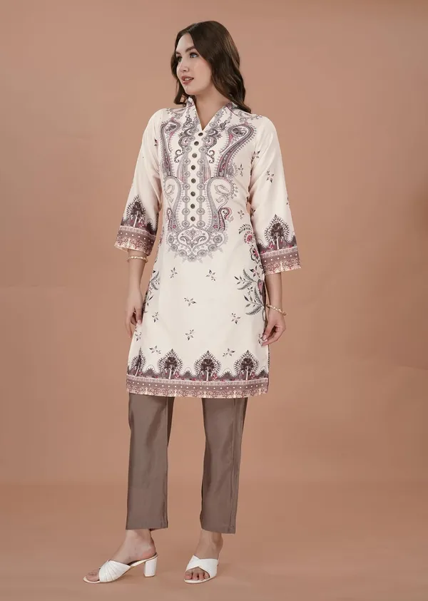 Light_Pink_Straight_Rayon_Blend_Top_&_Silk_Blend_Bottom_Wear_Kurta_Set_For_Women