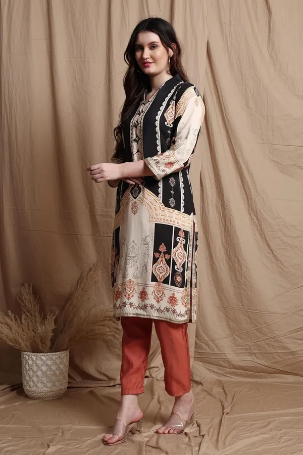 Black_Viscose_Rayon_Printed__Ethnic_Indian_Bottom_Wear_for_Festive_&_Casual_Occasions__Lightweight_Soft_Kurta_Set