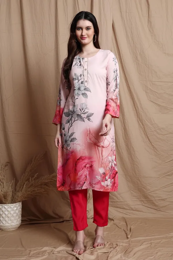 Pink_Viscose_Rayon_Printed__Ethnic_Indian_Bottom_Wear_for_Festive_&_Casual_Lightweight_Soft_Fabric__Kurta_Pant_Set