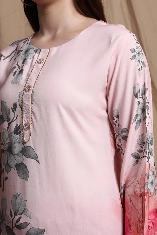 Pink_Viscose_Rayon_Printed__Ethnic_Indian_Bottom_Wear_for_Festive_&_Casual_Lightweight_Soft_Fabric__Kurta_Pant_Set