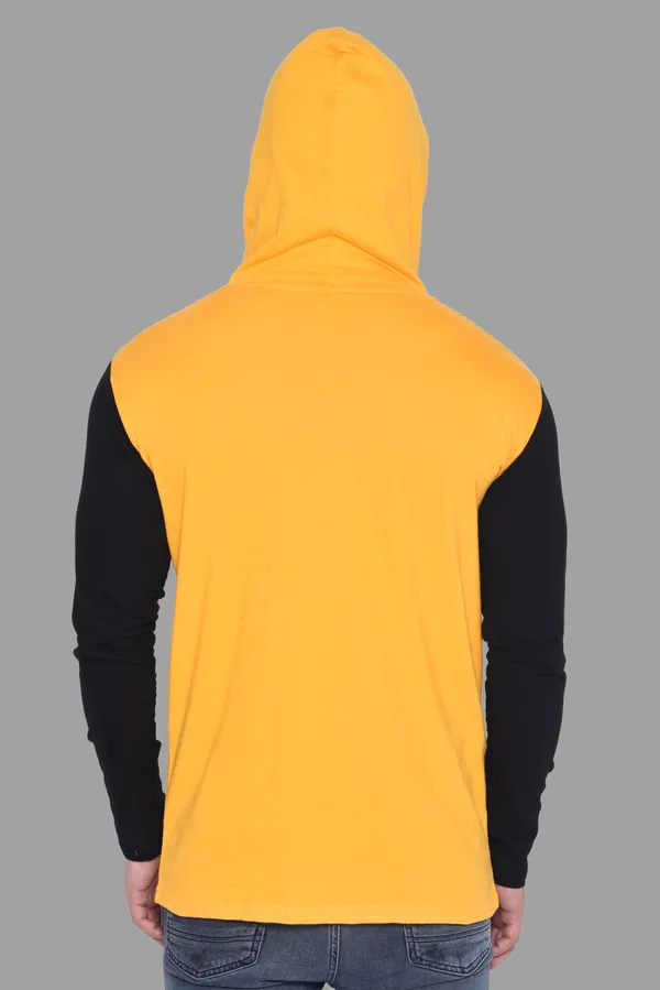 Yellow_&_Black_Cotton_Blend_Hooded_Neck_Full_Sleeve_T_Shirt_For_Men