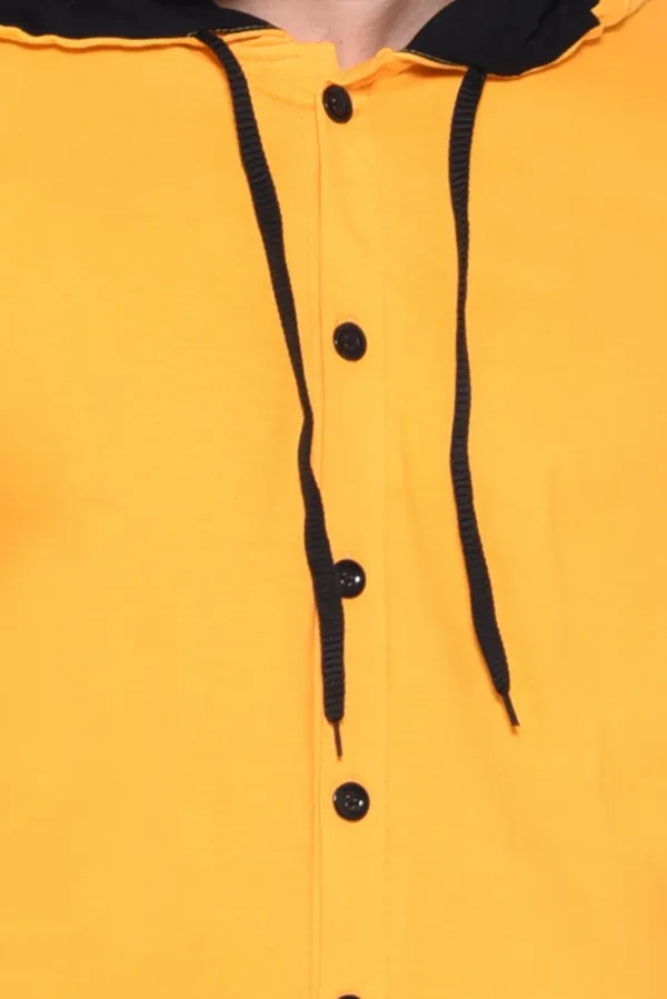Yellow_Cotton_Blend_Hooded_Neck_Full_Sleeve_T_Shirt_For_Men
