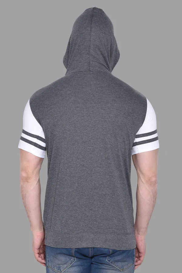 Grey_Cotton_Blend_Hooded_Neck_Half_Sleeve_T_Shirt_For_Men