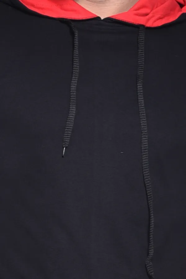 Black_&_Red_Cotton_Blend_Hooded_Neck_Full_Sleeve_T_Shirt_For_Men