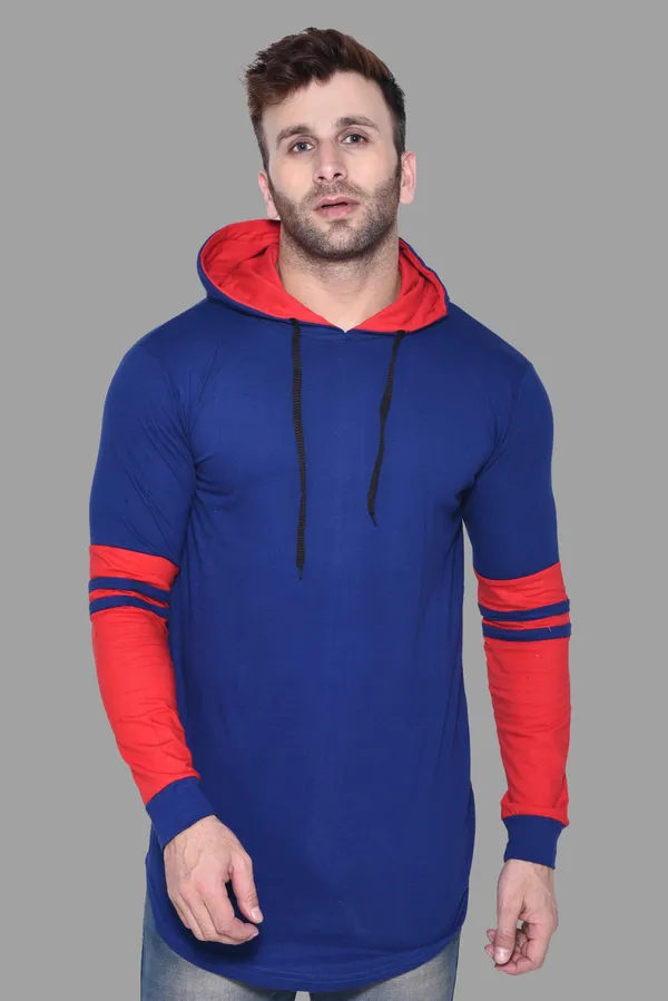 Blue_&_Red_Cotton_Blend_Hooded_Neck_Full_Sleeve_T_Shirt_For_Men