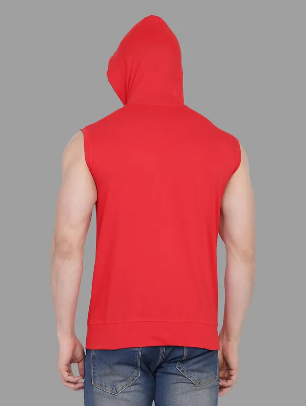 Red_Cotton_Blend_Hooded_Neck_Sleeveless_T_Shirt_For_Men