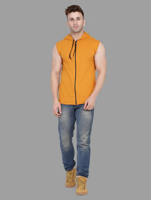 Mustard_Cotton_Blend_Hooded_Neck_Sleeveless_T_Shirt_For_Men
