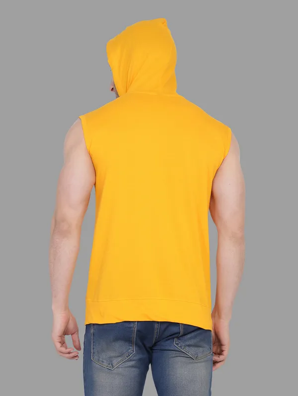 Yellow_Cotton_Blend_Hooded_Neck_Sleeveless_T_Shirt_For_Men