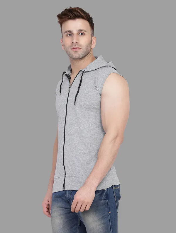 Silver_Cotton_Blend_Hooded_Neck_Sleeveless_T_Shirt_For_Men
