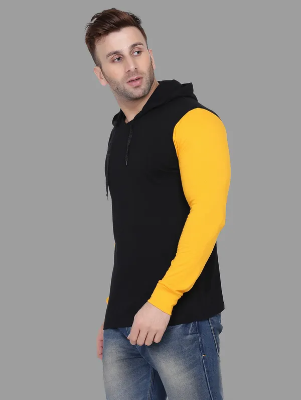 Black_&_Yellow_Cotton_Blend_Hooded_Neck_Full_Sleeve_T_Shirt_For_Men