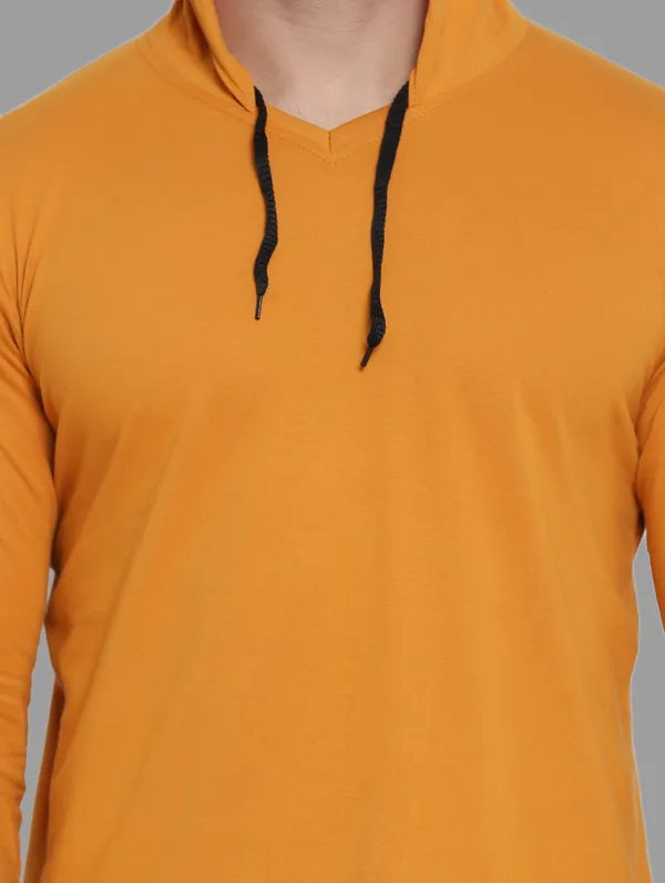 Mustard_Cotton_Blend_Hooded_Neck_Full_Sleeve_T_Shirt_For_Men