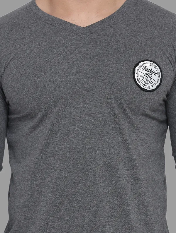 Grey_Cotton_Blend_V_Neck_Full_Sleeve_T_Shirt_For_Men