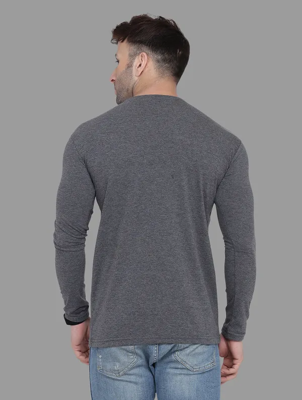 Grey_Cotton_Blend_V_Neck_Full_Sleeve_T_Shirt_For_Men
