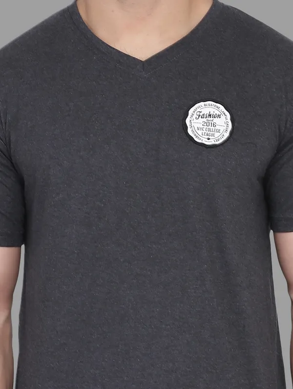 Grey_Cotton_Blend_V_Neck_Half_Sleeve_T_Shirt_For_Men