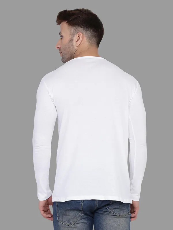 White_Cotton_Blend_Round_Neck_Full_Sleeve_T_Shirt_For_Men