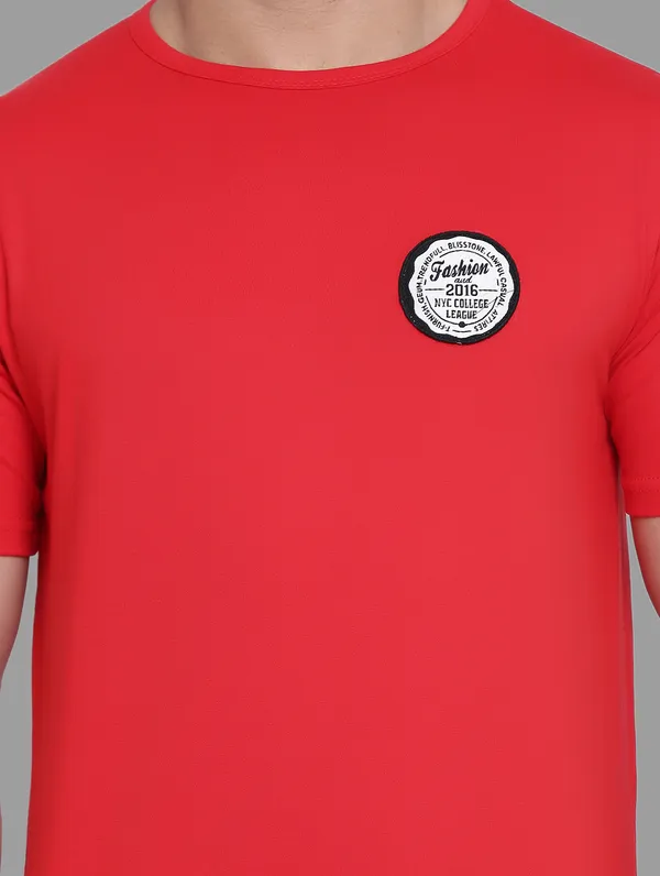 Red_Cotton_Blend_Round_Neck_Half_Sleeve_T_Shirt_For_Men