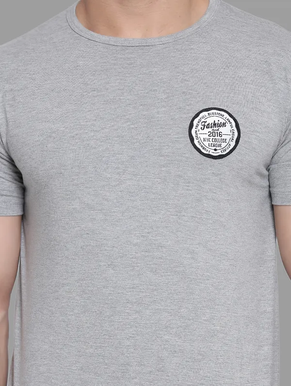 Silver_Cotton_Blend_Round_Neck_Half_Sleeve_T_Shirt_For_Men