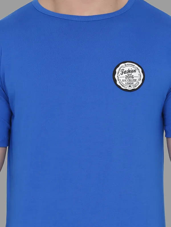Blue_Cotton_Blend_Round_Neck_Half_Sleeve_T_Shirt_For_Men