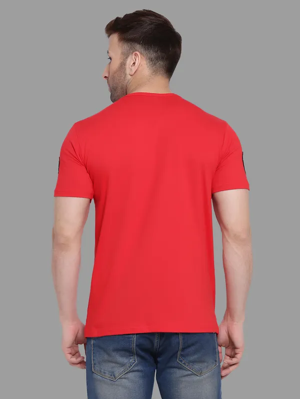 Red_Cotton_Blend_Round_Neck_Half_Sleeve_T_Shirt_For_Men