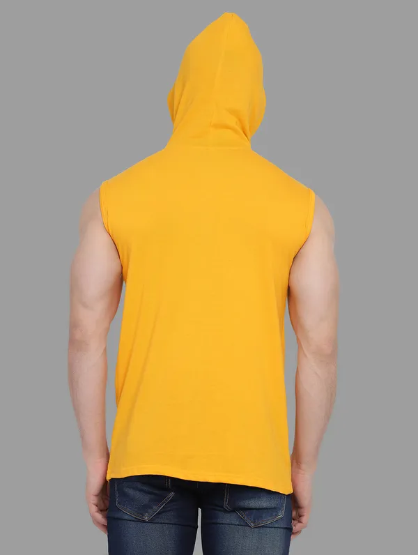 Yellow_Cotton_Blend_Hooded_Neck_Sleeveless_T_Shirt_For_Men
