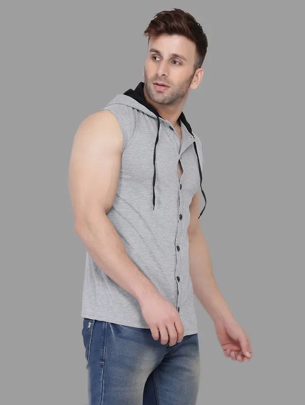 Silver_Cotton_Blend_Hooded_Neck_Sleeveless_T_Shirt_For_Men