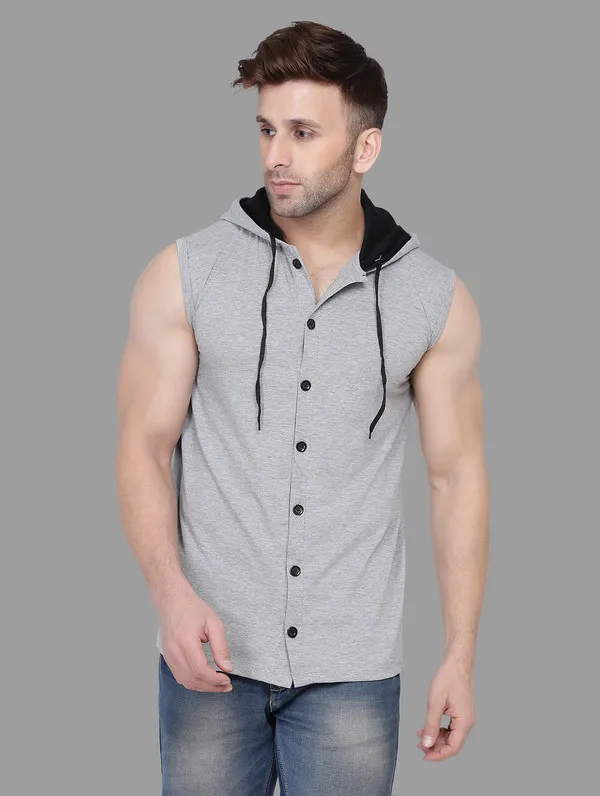 Silver_Cotton_Blend_Hooded_Neck_Sleeveless_T_Shirt_For_Men
