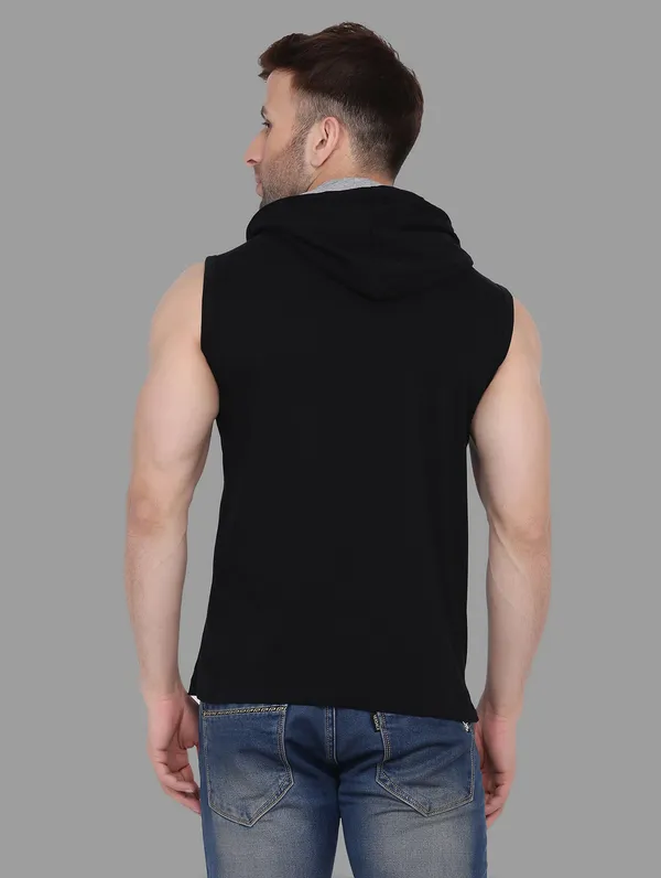 Black_Cotton_Blend_Hooded_Neck_Sleeveless_T_Shirt_For_Men