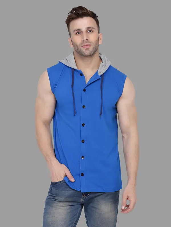Blue_Cotton_Blend_Hooded_Neck_Sleeveless_T_Shirt_For_Men