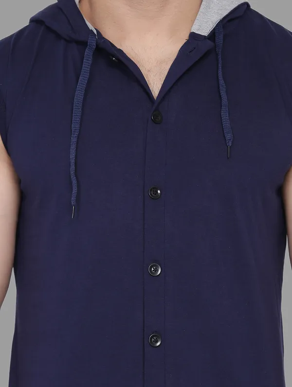 Dark_Blue_Cotton_Blend_Hooded_Neck_Sleeveless_T_Shirt_For_Men