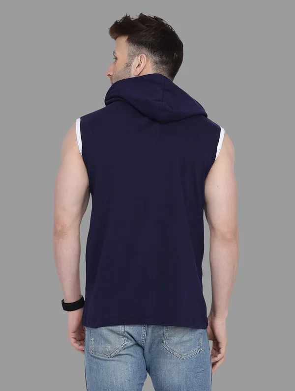 Dark_Blue_Cotton_Blend_Hooded_Neck_Sleeveless_T_Shirt_For_Men