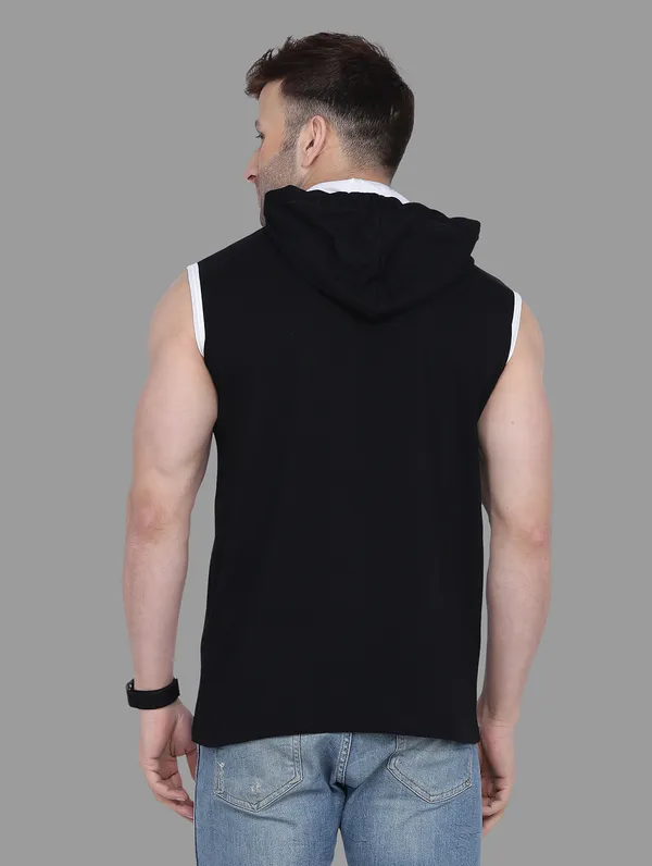 Black_Cotton_Blend_Hooded_Neck_Sleeveless_T_Shirt_For_Men