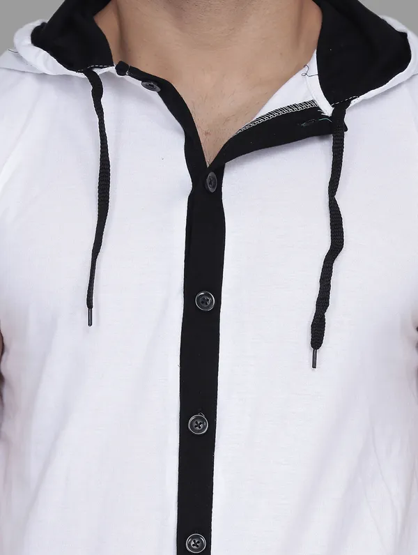 White_Cotton_Blend_Hooded_Neck_Sleeveless_T_Shirt_For_Men