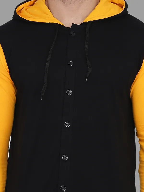 Black_&_Yellow_Cotton_Blend_Hooded_Neck_Full_Sleeve_T_Shirt_For_Men