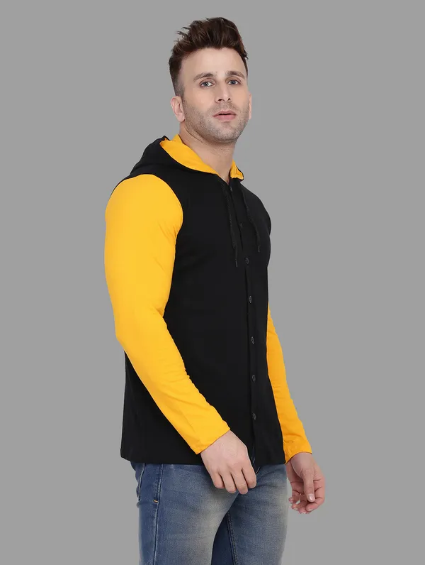 Black_&_Yellow_Cotton_Blend_Hooded_Neck_Full_Sleeve_T_Shirt_For_Men
