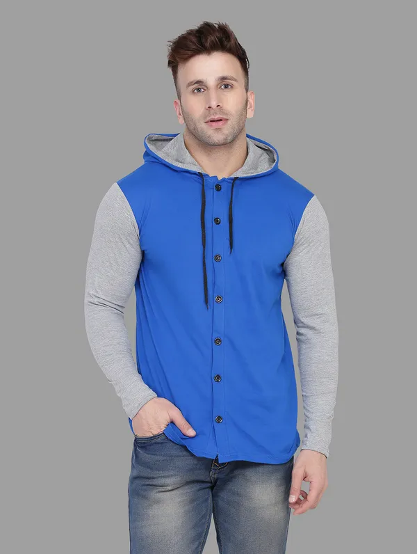 Blue_&_Silver_Cotton_Blend_Hooded_Neck_Full_Sleeve_T_Shirt_For_Men